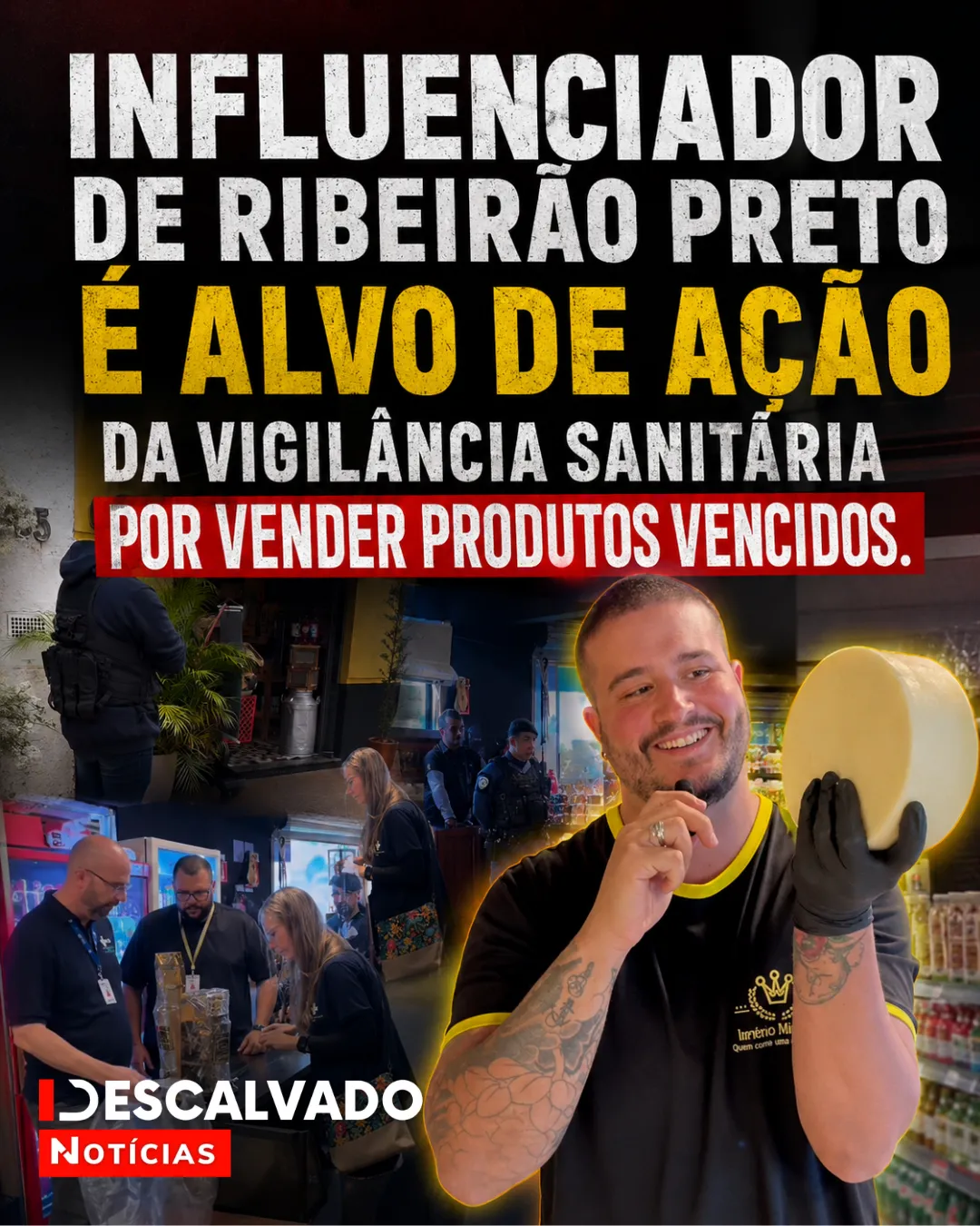 Influenciador de Ribeirão Preto é alvo de ação da Vigilância Sanitária por vender produtos vencidos