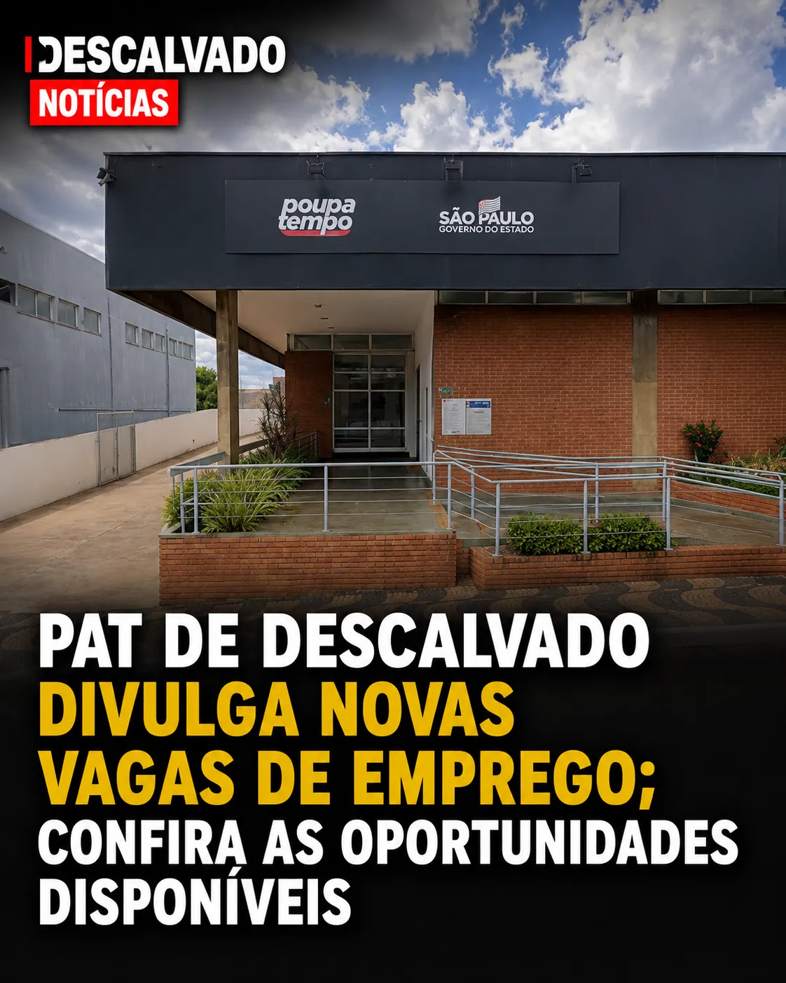 PAT de Descalvado divulga novas vagas de emprego; confira as oportunidades disponíveis